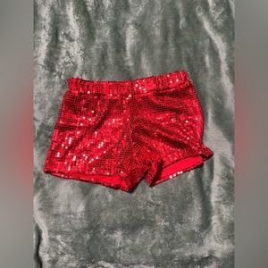 Adult red sequin shorts- Spirit Halloween